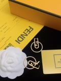 Fendi New Fashion Versatile Diamond Earrings