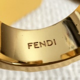 Fendi Fashion Versatile Hollow Logo Earrings