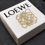 Loewe New Versatile Full Diamond Logo Brooch