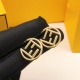 Fendi New Fashion Round FF Smooth Earrings