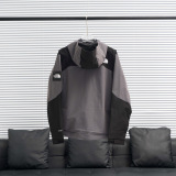 The North Face New Couple Fashion Double Zipper Adhesive Hooded Jacket