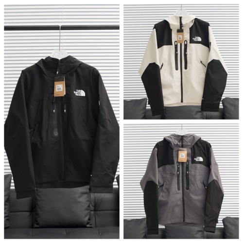 The North Face New Couple Fashion Double Zipper Adhesive Hooded Jacket
