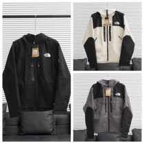 The North Face New Couple Fashion Double Zipper Adhesive Hooded Jacket The North Face New Couple Fashion Double Zipper Adhesive Hooded Jacket