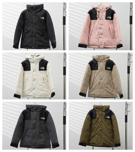 The North Face Fashion New Couple Classic Printed Hooded Down Coat