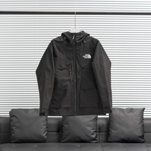 The North Face New Couple Multi Zipper Embroidered Hooded Jacket