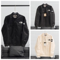 The North Face Couple Fashion Embroidered Stand Collar Jacket Coat The North Face Couple Fashion Embroidered Stand Collar Jacket Coat