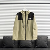 The North Face New Couple Double Zipper Embroidery Hooded Jacket