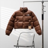 The North Face Fashion Embroidery Short Stand Collar Down Jacket
