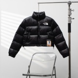 The North Face Fashion Embroidery Short Stand Collar Down Jacket