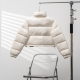 The North Face Fashion Embroidery Short Stand Collar Down Jacket