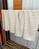 Louis Vuitton Classic Full Logo Cashmere Square Scarf Size: 120 x 120 CM