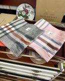 Burberry Couple Classic Versatile Embroidered War Horse Checkered Cashmere Scarf Size: 30 x 180 CM