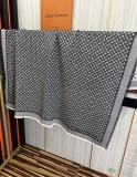 Louis Vuitton Classic Full Logo Cashmere Square Scarf Size: 120 x 120 CM