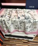 Dior New Fashion Versatile Double Sided Same Color Printed Cashmere Shawl Size: 140 x 140 CM