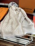 Louis Vuitton Classic Full Logo Cashmere Square Scarf Size: 120 x 120 CM