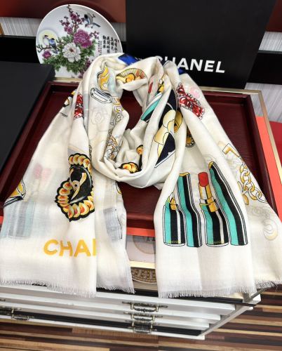 Chanel Classic Versatile Printed Cashmere Shawl Scarf Size: 100 x 200 CM