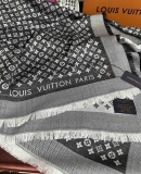 Louis Vuitton Classic Full Logo Cashmere Square Scarf Size: 120 x 120 CM