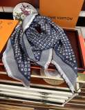 Louis Vuitton Classic Full Logo Cashmere Square Scarf Size: 120 x 120 CM