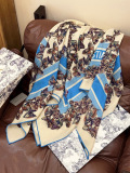 Dior Fashion Versatile Cashmere Double Sided Same Color Printed Shawl Size: 135 x 135 CM