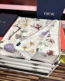 Dior New Fashion Versatile Double Sided Same Color Printed Cashmere Shawl Size: 140 x 140 CM