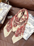 Dior Fashion Versatile Cashmere Double Sided Same Color Printed Shawl Size: 135 x 135 CM
