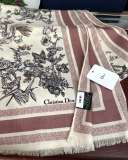 Dior Fashion Elegant Floral Printed Cashmere Scarf Size: 65 x 185 CM