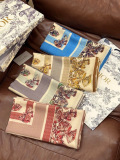 Dior Fashion Versatile Cashmere Double Sided Same Color Printed Shawl Size: 135 x 135 CM