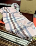 Burberry Couple Classic Versatile Embroidered War Horse Checkered Cashmere Scarf Size: 30 x 180 CM