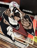 Chanel Fashion Elegant Camellia Hat Printed Cashmere Square Towel Size: 140 x 140 CM