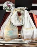 Chanel Fashion Elegant Embroidered Logo Cashmere Scarf Size: 80 x 200 CM