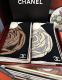 Chanel Fashion Elegant Camellia Hat Printed Cashmere Square Towel Size: 140 x 140 CM