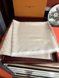 Louis Vuitton Classic Full Logo Cashmere Square Scarf Size: 120 x 120 CM