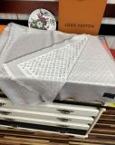 Louis Vuitton Classic Full Logo Cashmere Square Scarf Size: 120 x 120 CM