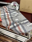 Burberry Couple Classic Versatile Embroidered War Horse Checkered Cashmere Scarf Size: 30 x 180 CM