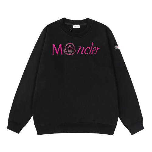 Moncler Fashion Logo Printed Round Neck Sweatshirt Unisex Casual Versatile Sweatshirt