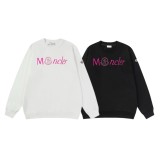 Moncler Fashion Logo Printed Round Neck Sweatshirt Unisex Casual Versatile Sweatshirt