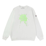 Moncler Fashion Logo Printed Round Neck Sweatshirt Unisex Casual Versatile Sweatshirt