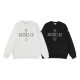 Moncler Fashion Logo Printed Round Neck Sweatshirt Unisex Casual Versatile Sweatshirt