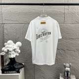 Louis Vuitton New Classic Hot Diamond Logo Short Sleeve Couple Versatile Casual T-shirt