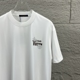 Louis Vuitton New Classic Hot Diamond Logo Short Sleeve Couple Versatile Casual T-shirt
