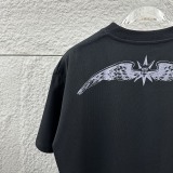 Givenchy New Classic Embroidered Wings Short Sleeve Couple Versatile Casual T-shirt