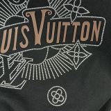 Louis Vuitton New Classic Hot Diamond Logo Short Sleeve Couple Versatile Casual T-shirt