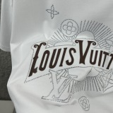 Louis Vuitton New Classic Hot Diamond Logo Short Sleeve Couple Versatile Casual T-shirt