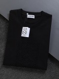 Loewe Classic Embroidered Hollow Logo Short Sleeve Couple Versatile Casual T-shirt