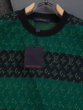 Louis Vuitton Classic Full Logo Printed Short Sleeve Couple Versatile Casual T-shirt