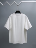 AMI Paris Fashion Embroidered Panda Short Sleeve Unisex Versatile Casual T-shirt