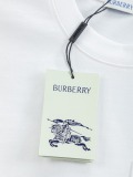 Burberry Classic Checkered Splicing Short Sleeve Couple Versatile Casual T-shirt