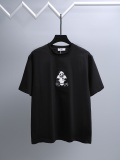 AMI Paris Fashion Embroidered Panda Short Sleeve Unisex Versatile Casual T-shirt