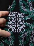 Loewe Fashion Embroidery Gradient Vine Logo Short Sleeve Unisex Versatile Casual T-shirt