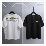 Balenciaga Classic Logo Printed Short Sleeve Unisex Versatile Casual T-shirt